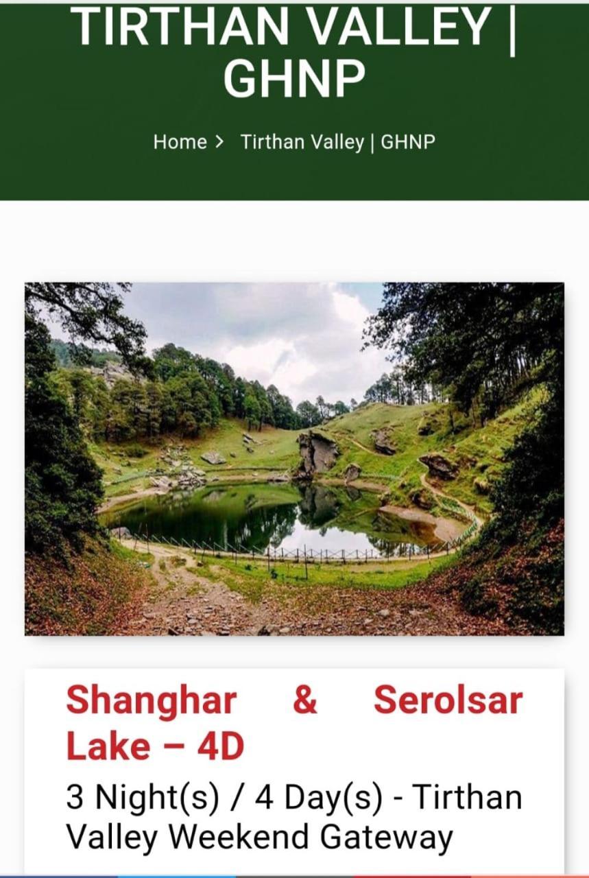 Tirthan Crest Homestay Banjār Екстериор снимка